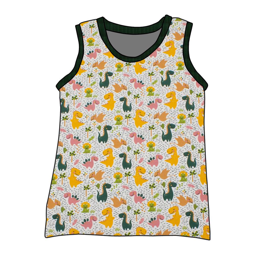 Kinder Unterhemd/Tanktop Dinoland Rosa von MiMaMaeuschen