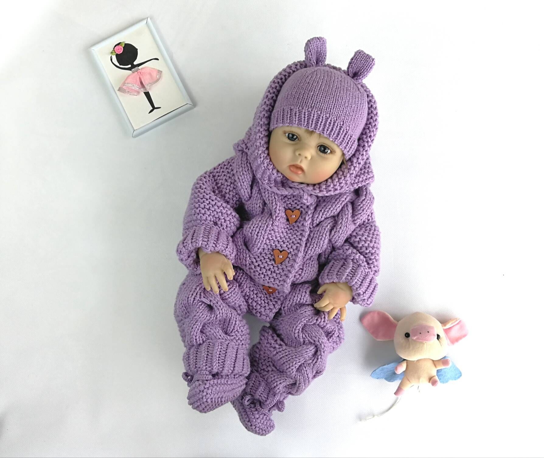 Neugeborenen Strampler Foto Requisite Schlafanzug Winter Romper Baby Mädchen Jungen Nach Hause Kommen Outfit von MiMishkaKids