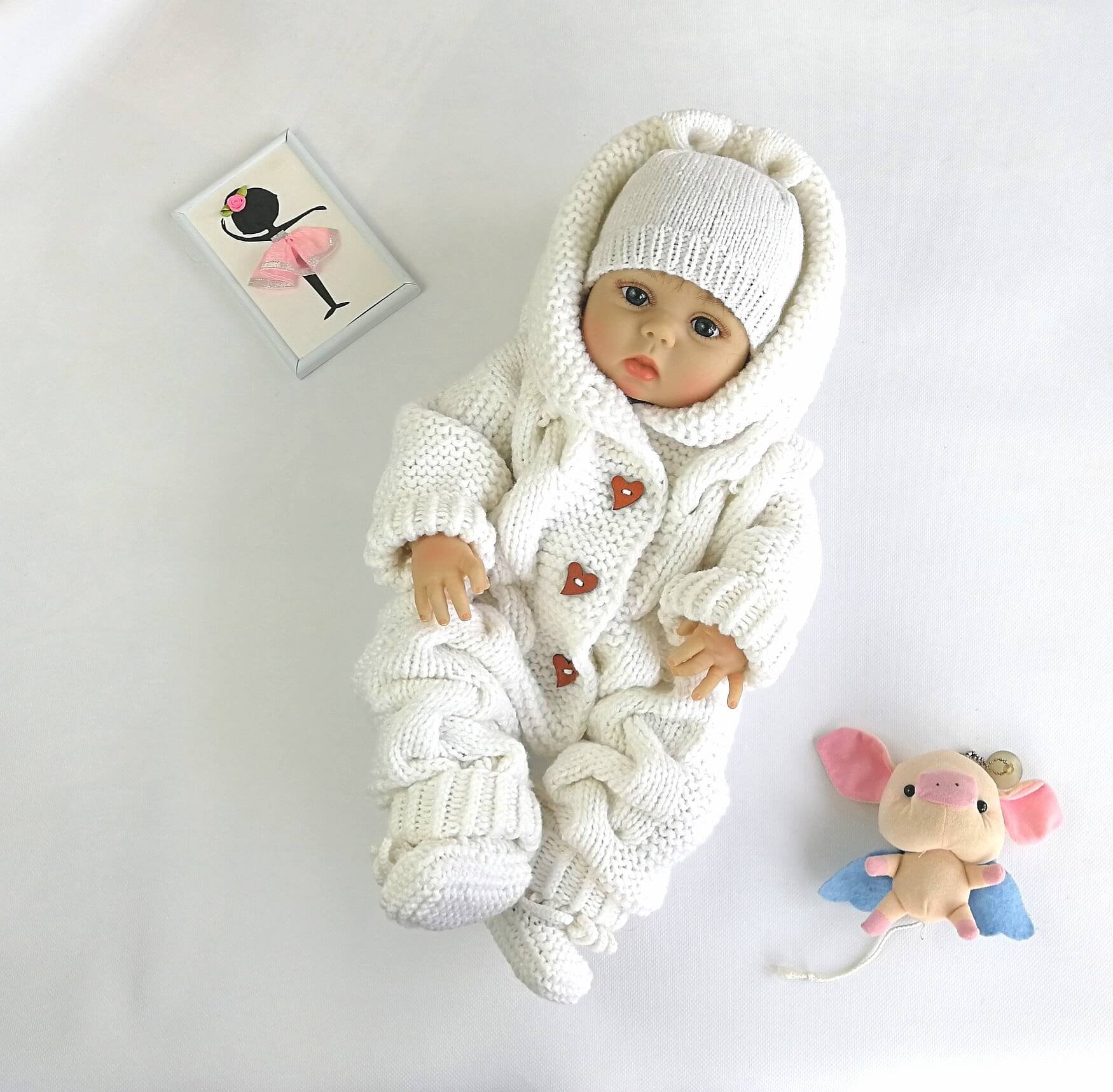 Neugeborenen Strampler Newborn Foto Requisite Schlafanzug Winter Baby Mädchen Junge Coming Home Outfit.newborn Home Outfit Overall von MiMishkaKids