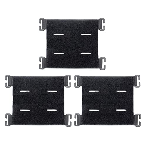 MiOYOOW 3 STÜCKE Molle Patch Panel Taktische Patches Molle Befestigung mit Schneidschlaufe für Outdoor Rucksack Taktische Weste von MiOYOOW