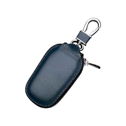 MiOYOOW Autoschlüssel Etui Halter, Autoschlüssel Schlüsseletui Schlüsselmäppchen, Wasserdichte PU-Leder Autoschlüssel Tasche mit Reißverschluss Hardware Schnalle für Herren Damen von MiOYOOW