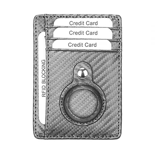 MiOYOOW Kreditkartenetui,PU Kohlefaser Muster Kartenetui Wasserfest RFID Kartenhalter mit Diebstahlschutz Gerät für Männer und Frauen von MiOYOOW