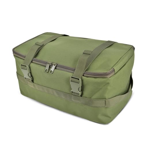 MiOYOOW Outdoor Bestecktasche, Camping Aufbewahrungstasche, Taktischer Küchen Kochgeschirr Organizer mit Doppelreißverschluss und Entriegelungsschnalle zum Angeln, Wandern und Reisen von MiOYOOW