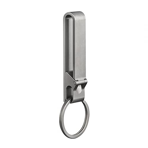 MiOYOOW Titan-Karabiner-Schlüsselanhänger Clip strapazierfähiger Schnellverschluss Schlüsselanhänger Clip mit Schlüsselring für Herren Hosengürtel von MiOYOOW