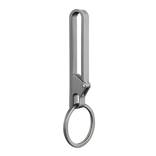 MiOYOOW Titan-Karabiner-Schlüsselanhänger Clip strapazierfähiger Schnellverschluss Schlüsselanhänger Clip mit Schlüsselring für Herren Hosengürtel von MiOYOOW