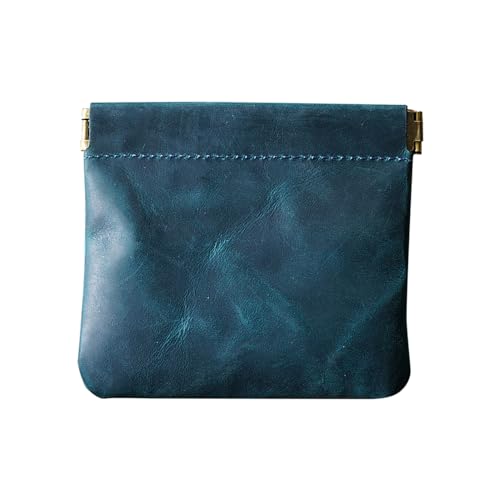 Mini Münzbörse, PU Leder Squeeze Münzbeutel, Münzetui, Selbstschließender Kleingeldhalter für Party, Weihnachten, Reisen von MiOYOOW