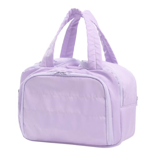 Reise Kulturtasche, Make-up Tasche mit Großer Kapazität, Griffen und Fächern, PVC Separater Trocken und Nass Kulturbeutel Organizer für Frauen von MiOYOOW