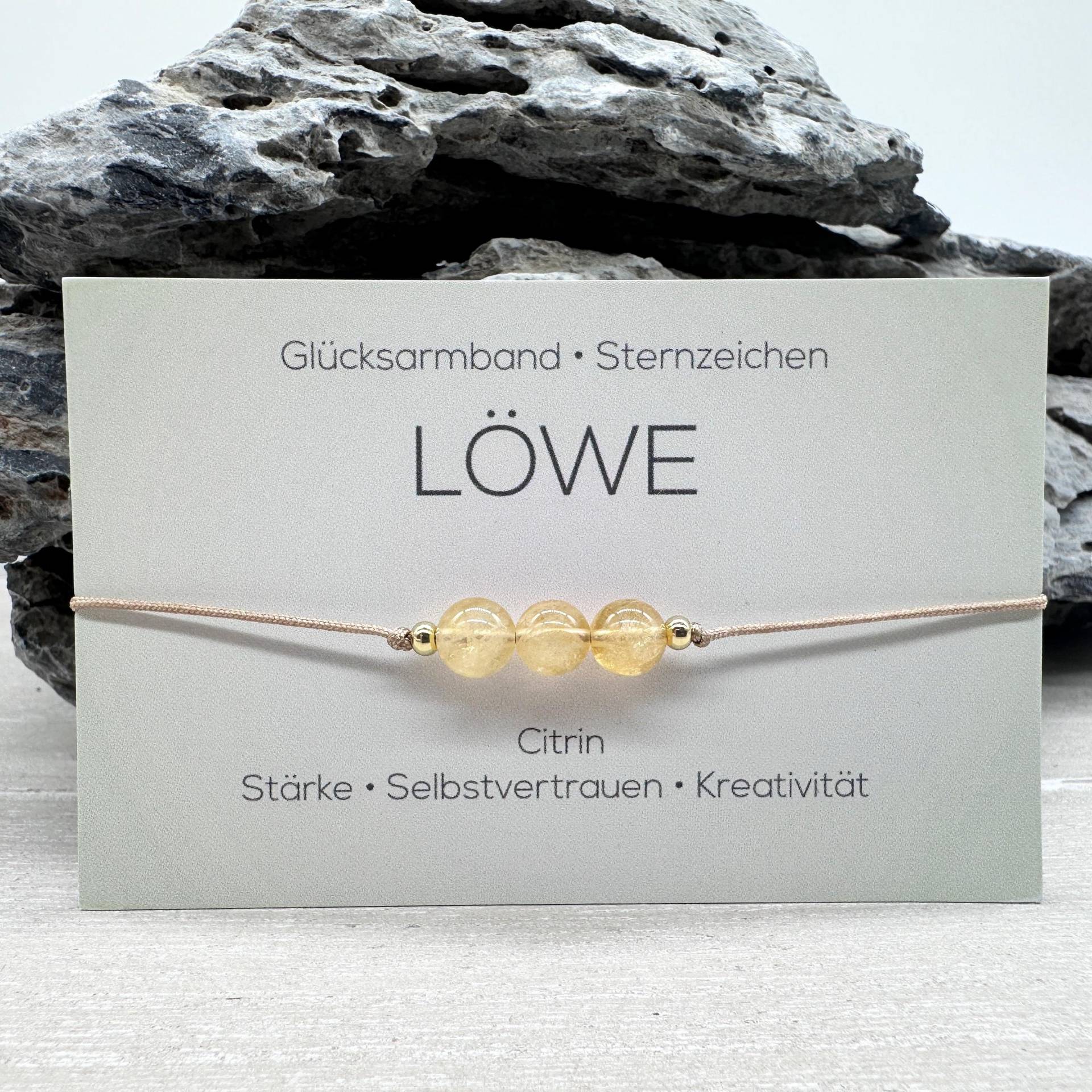 Löwe Edelstein Macramé Armband Citrin Ø 6 Mm Sternzeichen Glücksarmband Art.-Nr. Sz05.1 Löwe Edelstein Macramé Armband Citrin Ø 6 Mm Sternzeichen Glücksarmband Art.-Nr. Sz05.1 von MiPerlaDesign