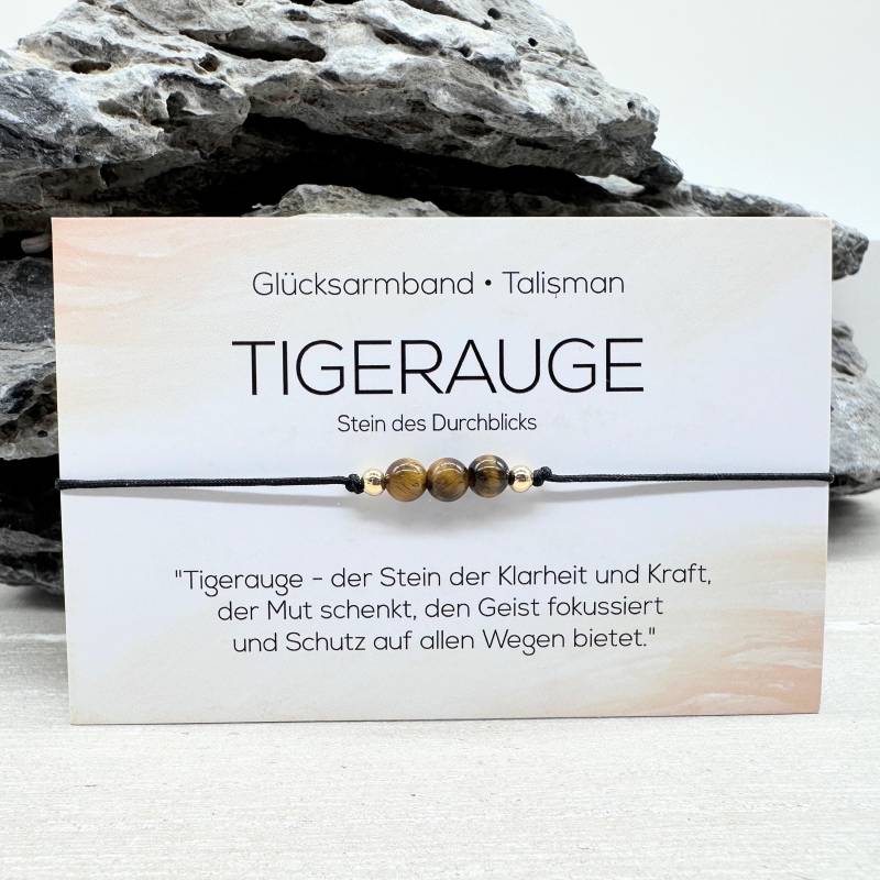 Tigerauge Edelstein Macramé Armband Ø 4 Mm Glücksbringer Talisman Schutzstein Selbstbewusstsein Glück Art.-Nr. Mac058.1 von MiPerlaDesign