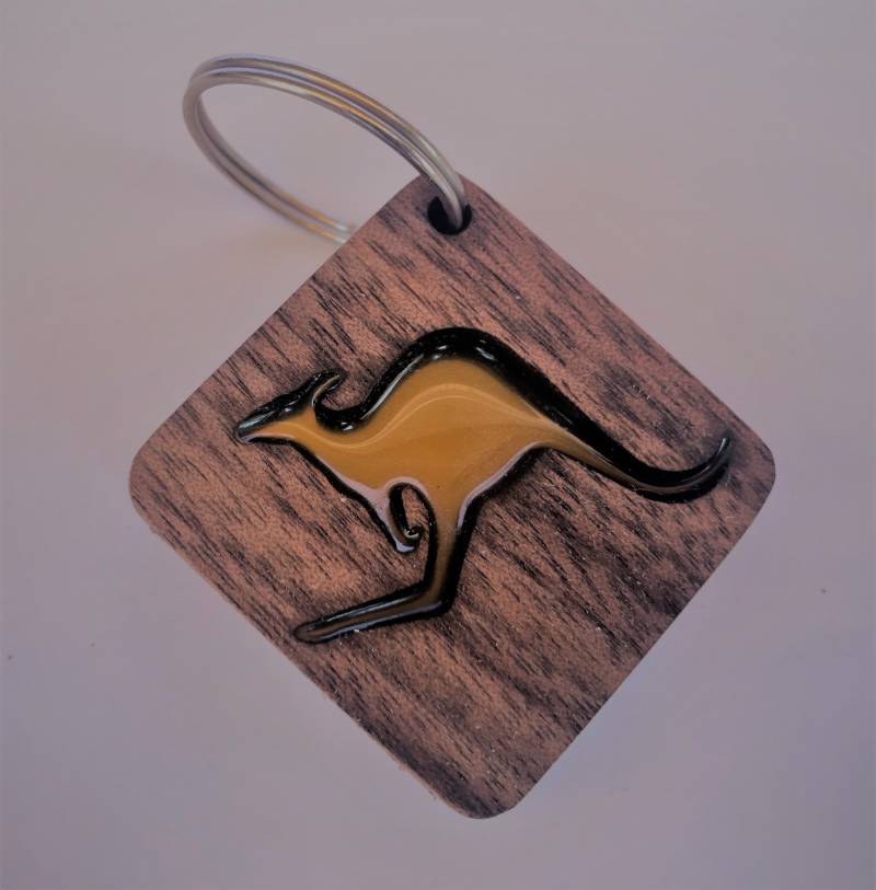 Kangaroo Keychain Pendant Kangaroo Keychain Pendant von MiZuGifts
