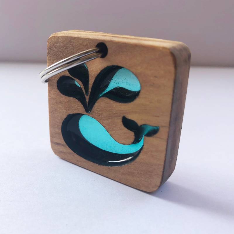 Small Whale Keychain Small Whale Keychain von MiZuGifts