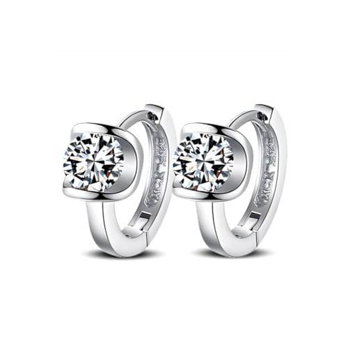 MGJ™ Damen-Huggie-Ohrringe mit Swarovski-Kristallen | Hypoallergenes Schmuckgeschenk für sie | Präsentiert in einer hochwertigen weißen Geschenkbox und einem Beutel von Mia Grace Jewellery
