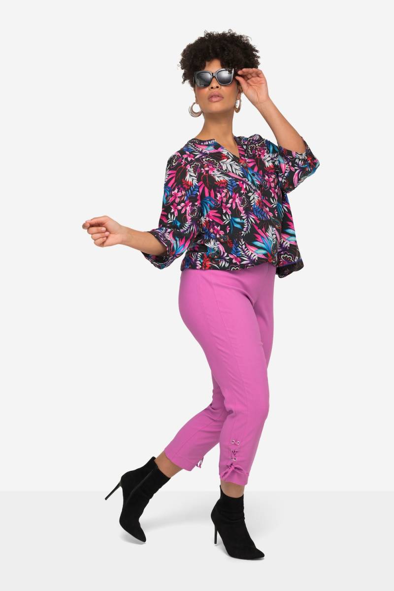 Große Größen Bengalin-Hose, Damen, rosa, Größe: 46, Viskose/Synthetische Fasern, Mia Moda von Mia Moda