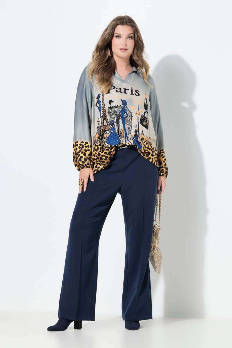 Große Größen Business-Hose, Damen, blau, Größe: 58, Polyester/Viskose, Mia Moda von Mia Moda