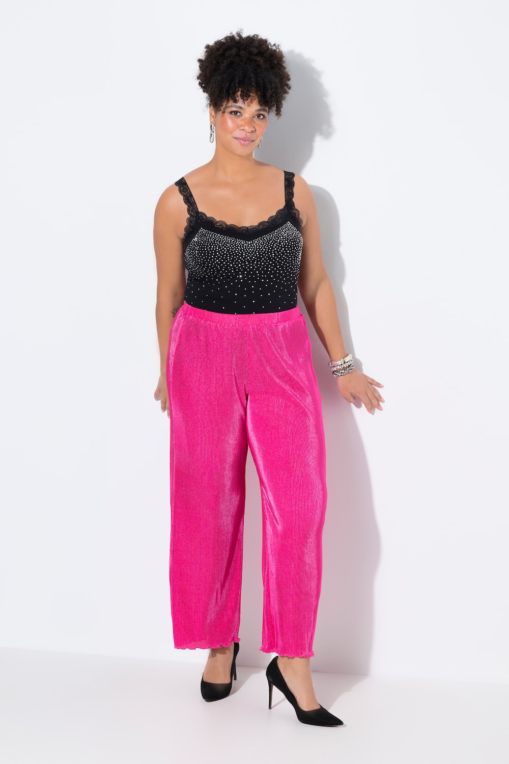 Große Größen Hose, Damen, rosa, Größe: 54, Polyester, Mia Moda Große Größen Hose, Damen, rosa, Größe: 54, Polyester, Mia Moda von Mia Moda