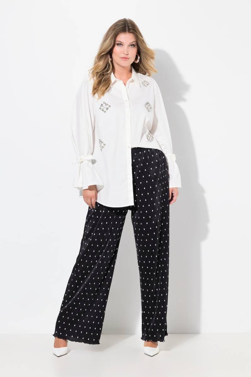 Große Größen Hose, Damen, schwarz, Größe: 42, Polyester, Mia Moda von Mia Moda