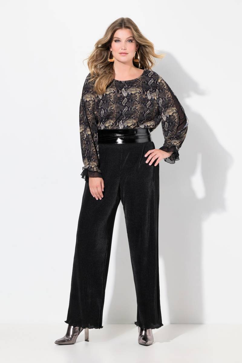 Große Größen Hose, Damen, schwarz, Größe: 44, Polyester, Mia Moda von Mia Moda