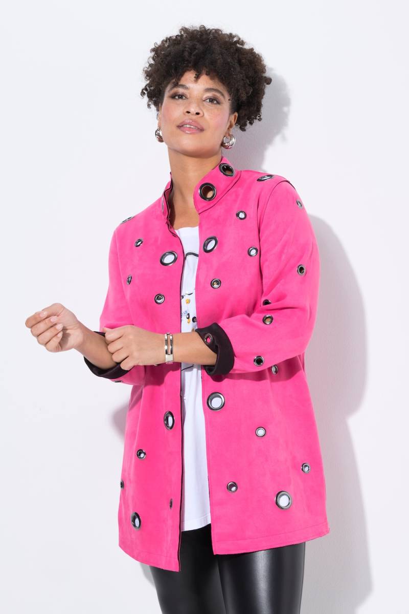 Große Größen Jacke, Damen, rosa, Größe: 50, Polyester, Mia Moda von Mia Moda