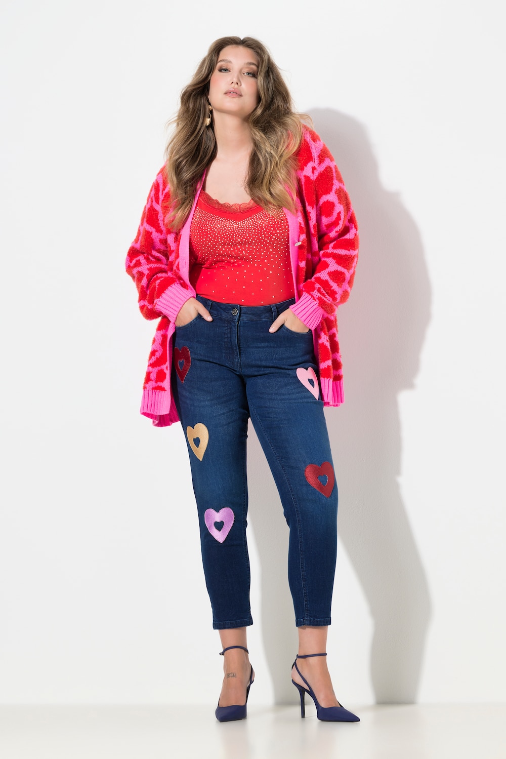 Große Größen Jeans Pina, Damen, blau, Größe: 48, Baumwolle, Mia Moda von Mia Moda