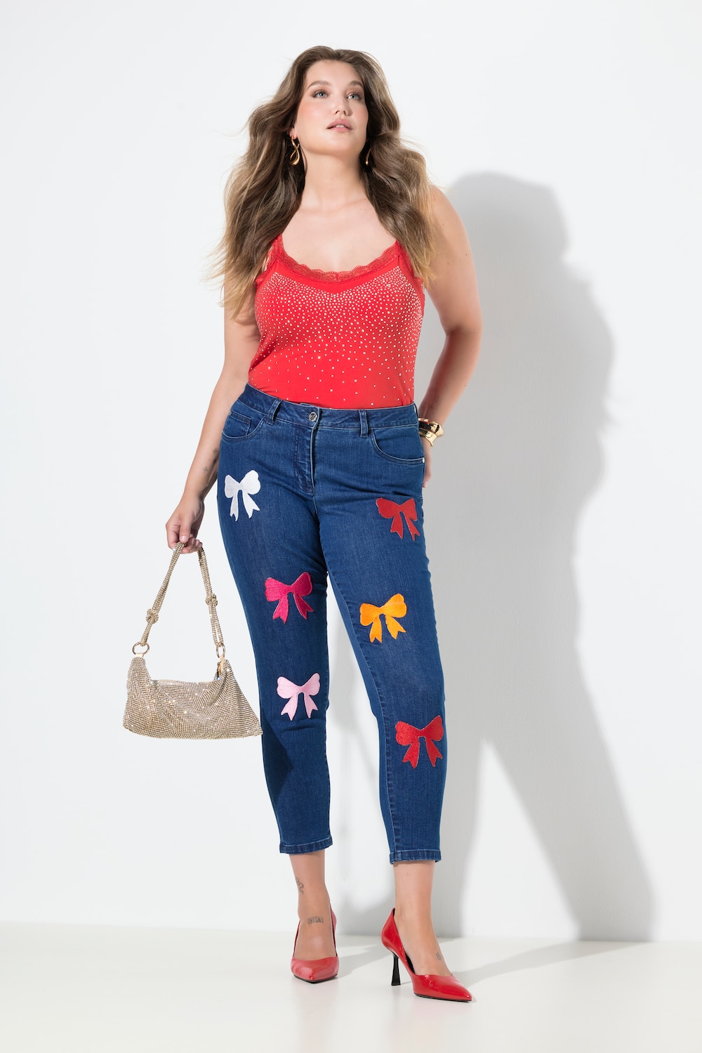 Große Größen Jeans Pina, Damen, blau, Größe: 58, Baumwolle, Mia Moda von Mia Moda