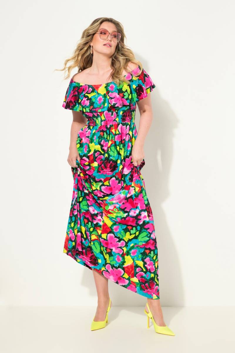 Große Größen Jersey-Maxikleid, Damen, grün, Größe: 46, Viskose, Mia Moda von Mia Moda