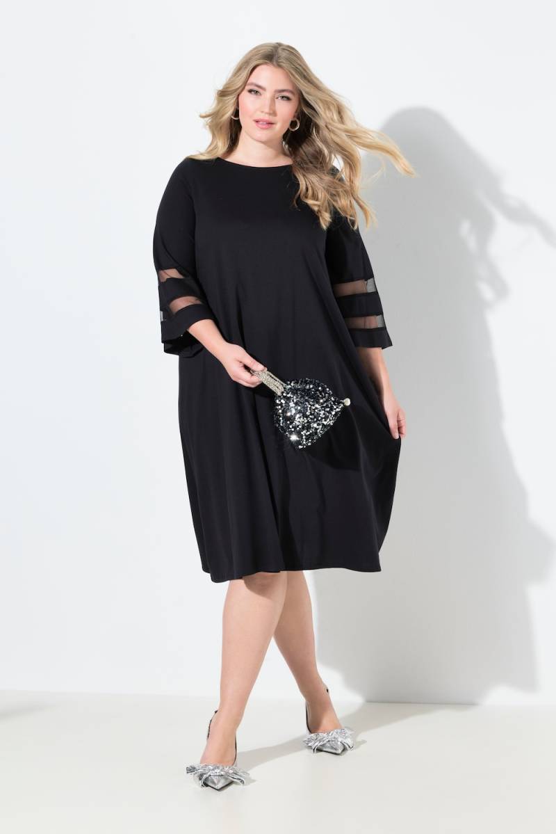 Große Größen Kleid, Damen, schwarz, Größe: 56, Baumwolle/Synthetische Fasern, Mia Moda von Mia Moda