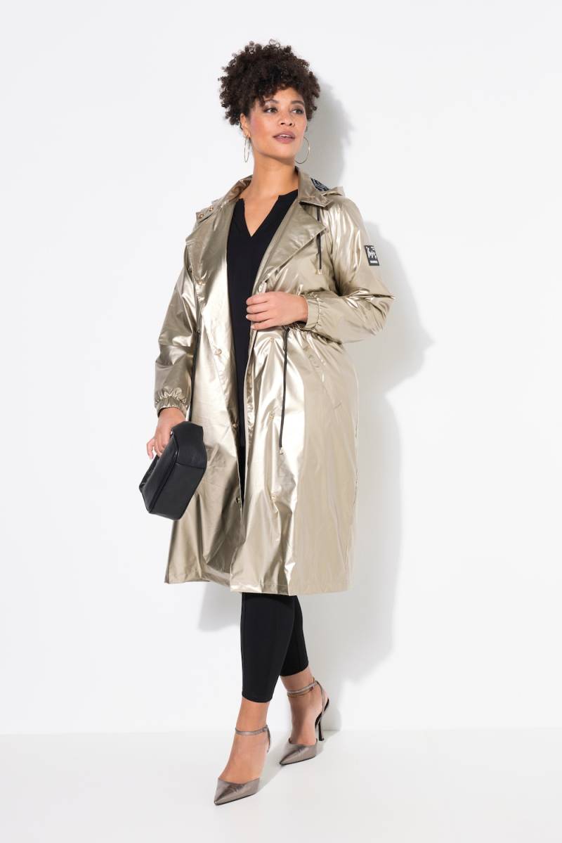 Große Größen Mantel, Damen, beige, Größe: 56, Polyester, Mia Moda von Mia Moda