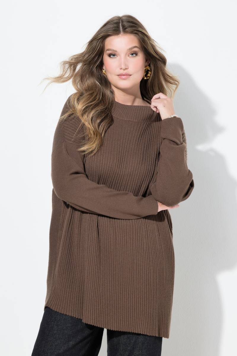 Große Größen Pullover, Damen, grün, Größe: 42/44, Viskose/Polyester/Synthetische Fasern, Mia Moda von Mia Moda