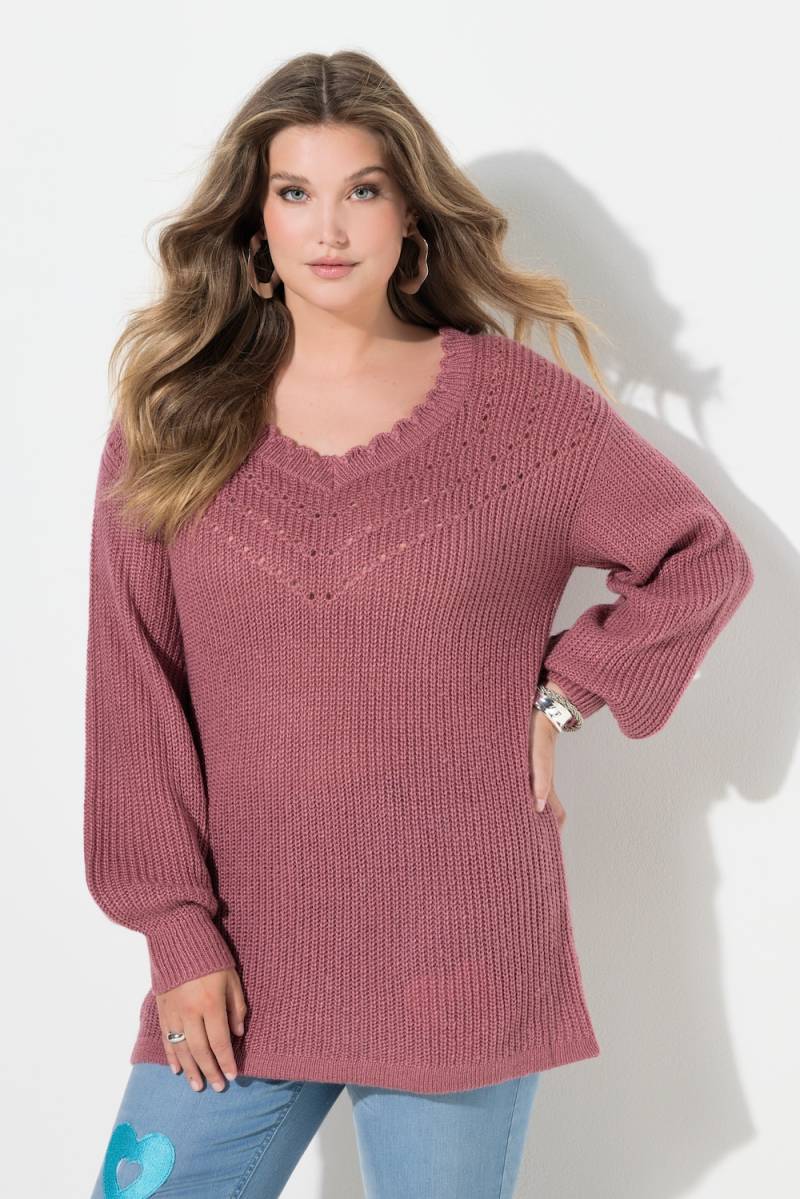 Große Größen Pullover, Damen, rosa, Größe: 58/60, Synthetische Fasern, Mia Moda von Mia Moda