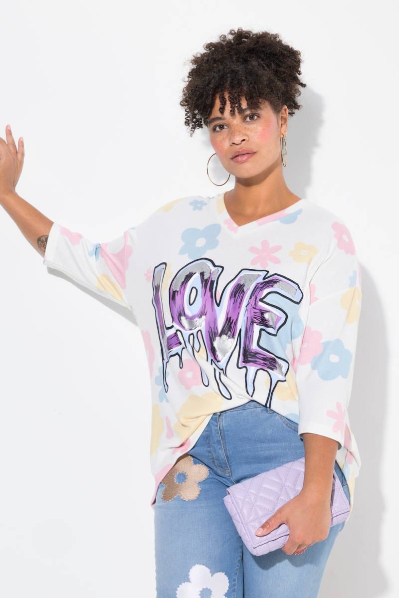 Große Größen Pullover, Damen, weiß, Größe: 46/48, Polyester/Viskose, Mia Moda von Mia Moda