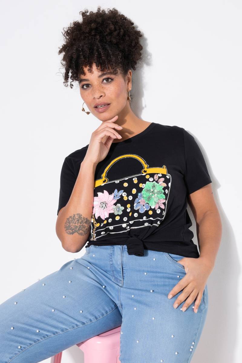 Große Größen T-Shirt, Damen, schwarz, Größe: 50, Baumwolle, Mia Moda Große Größen T-Shirt, Damen, schwarz, Größe: 50, Baumwolle, Mia Moda von Mia Moda