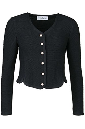 Mia san Tracht. Damen Dirndljacke Strick schwarz 'Christina', 340 schwarz, 38 von Mia san Tracht.