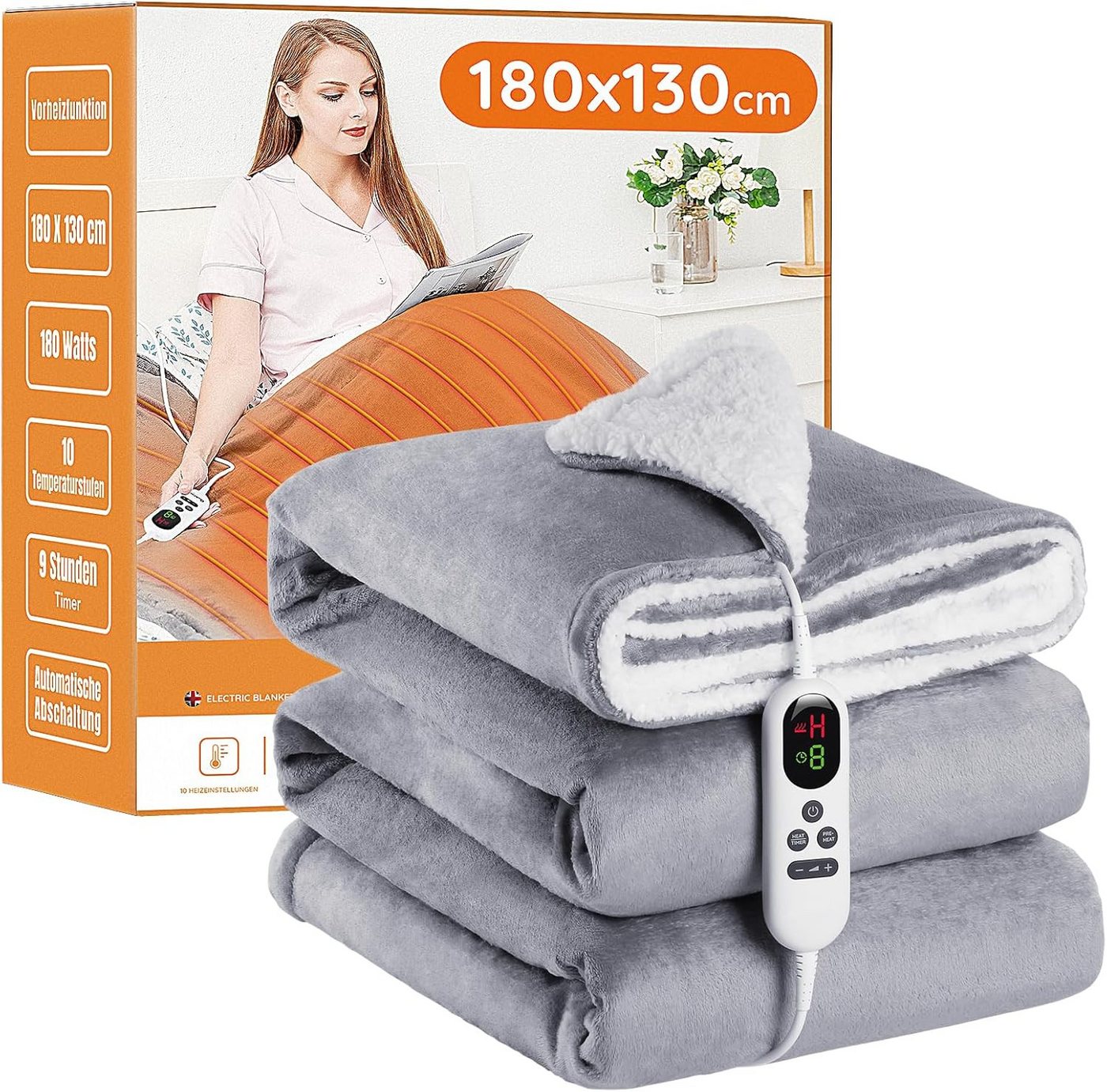 Mia&Coco Heizdecke Electric Heated Blanket Throw von Mia&Coco