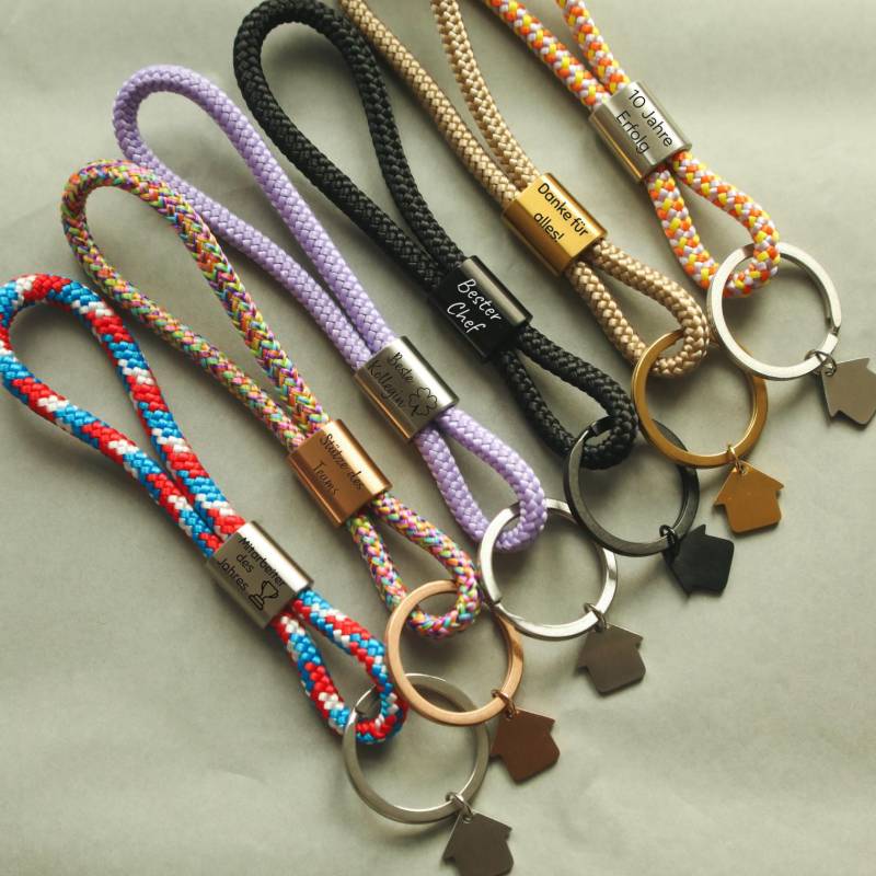 Geschenk Firmenjubiläum Mit Gravur, Personalisierter Schlüsselanhänger, Mitarbeiter Geschenk, Kollegin, Chef Team, Abschied, Weihnachten von MiaCoreDE