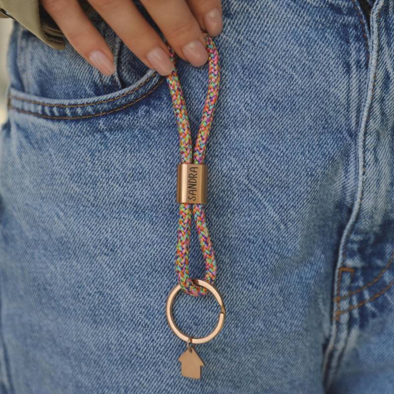 Personalisiertes Schlüsselanhänger Aus Segeltau Mit Gravur - Beste Mama, Freundin, Weihnachten Frau von MiaCoreDE