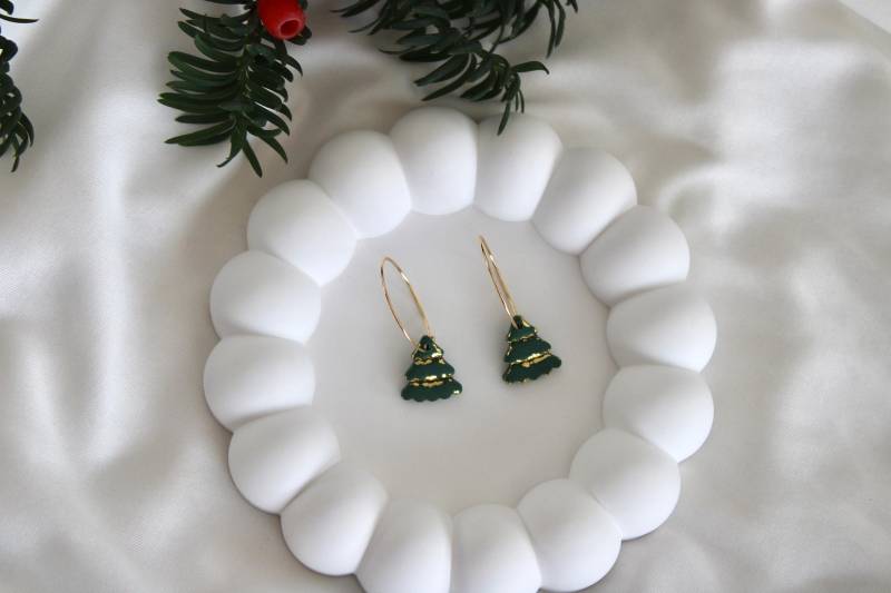 Ohrringe Aus Polymerton | Tannenbaum Ohrringe Aus Polymerton | Tannenbaum von MiaLenaDESIGNShop