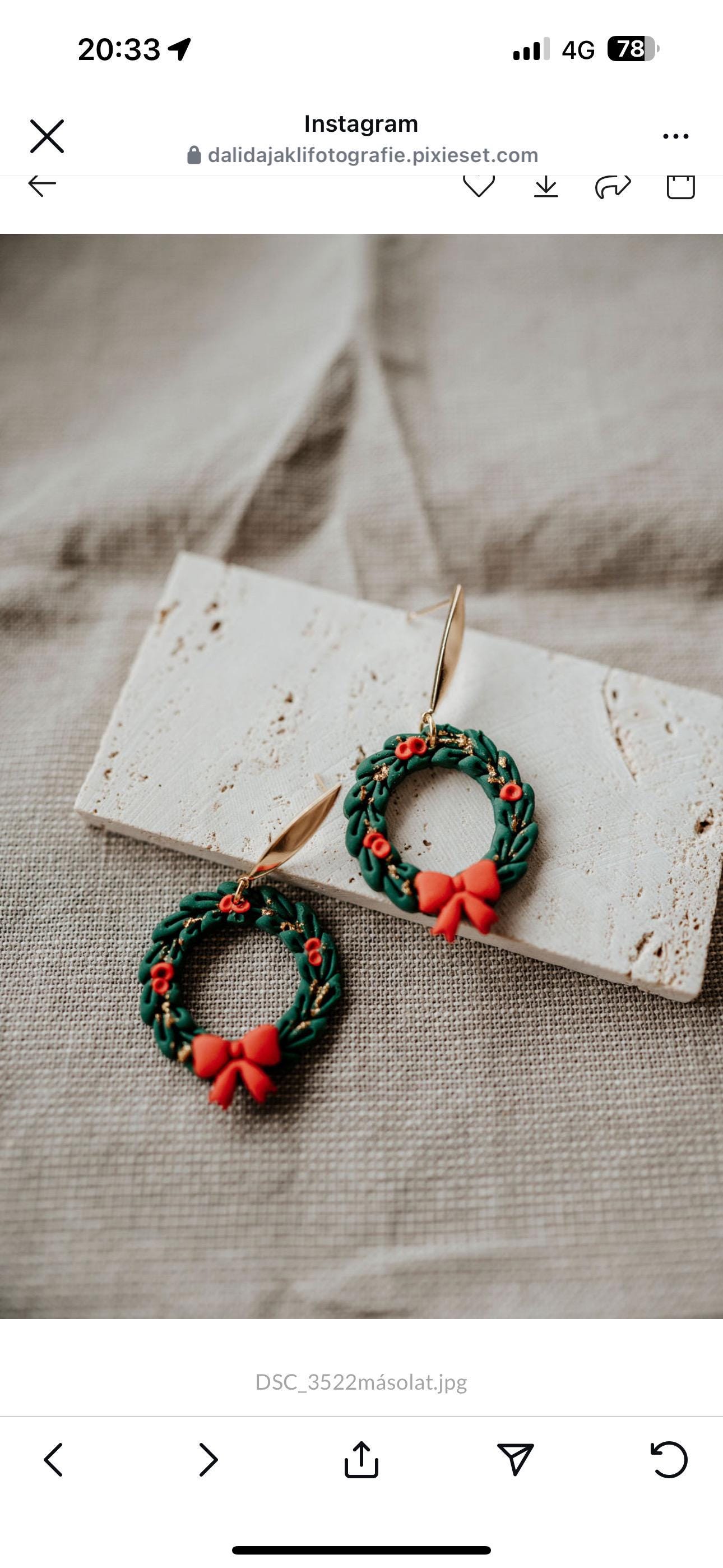 Ohrringe Aus Polymerton | Weihnachtskranz Handgemacht Ohrringe Aus Polymerton | Weihnachtskranz Handgemacht von MiaLenaDESIGNShop