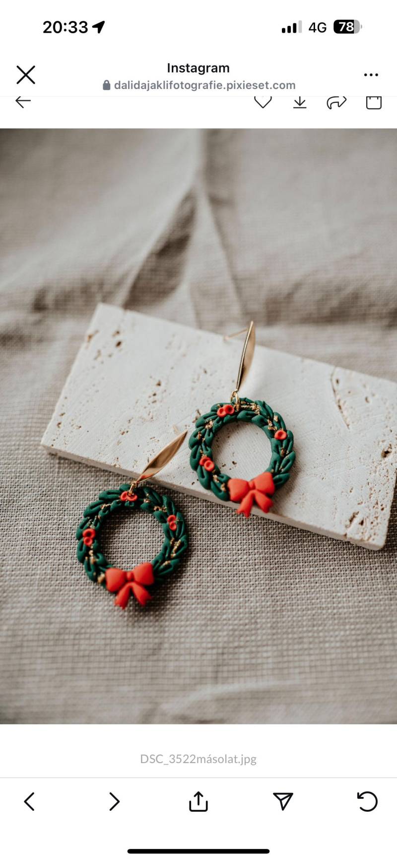 Ohrringe Aus Polymerton | Weihnachtskranz Handgemacht Ohrringe Aus Polymerton | Weihnachtskranz Handgemacht von MiaLenaDESIGNShop