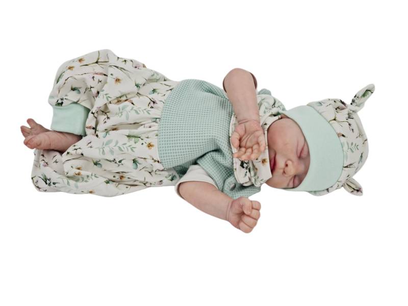 Mitwachs-Strampler Baby 50-92 | Stoffwahl Handgemacht in Deutschland Weicher Baumwoll-Jersey Einzeln Oder Als Set Mit Mütze & Halstuch von MiaMiaAtelier