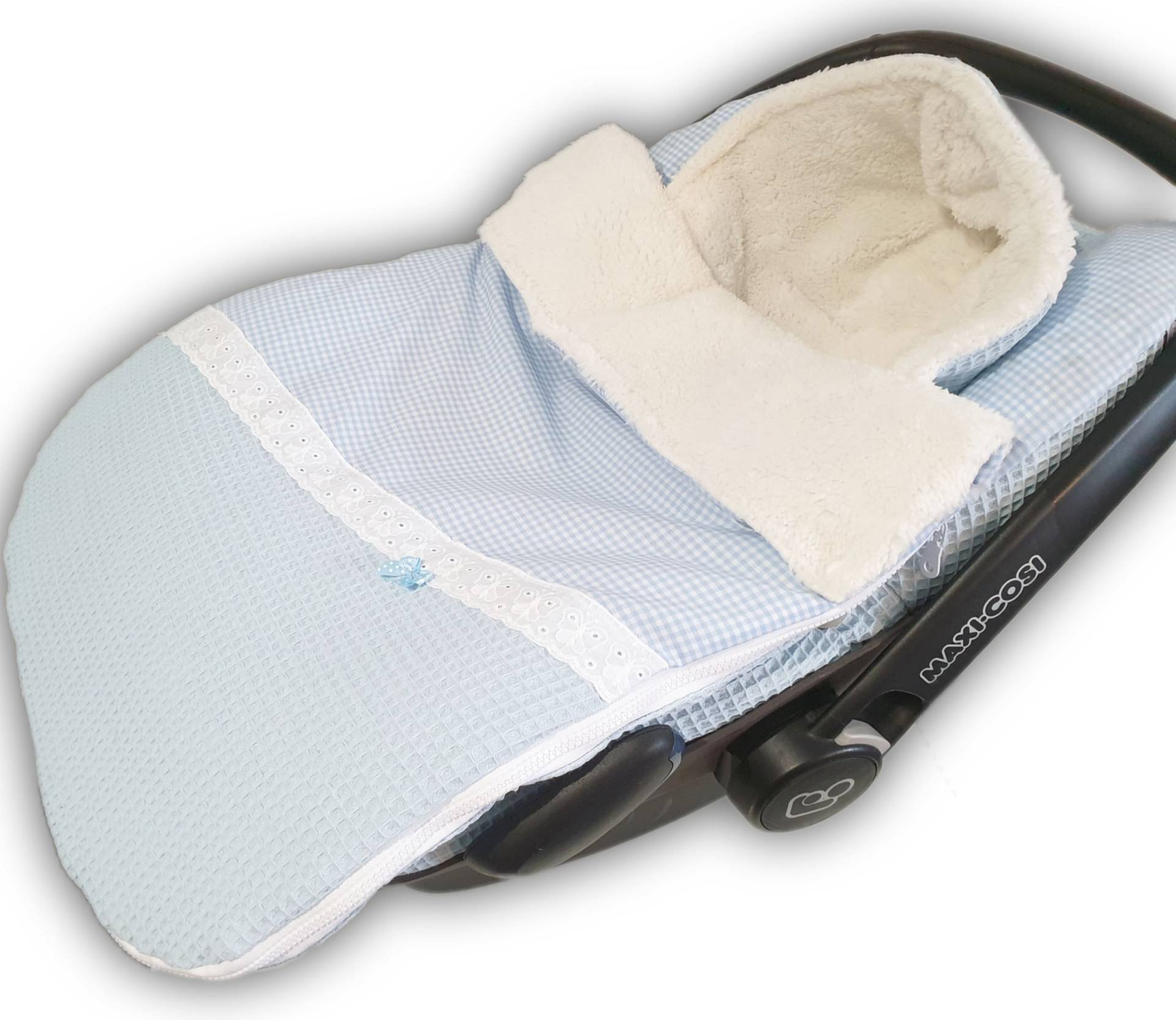 Fußsack Wattiert Für Die Babyschale, .. Kinderwagen Von Atelier Miamia von MiaMiaAtelier