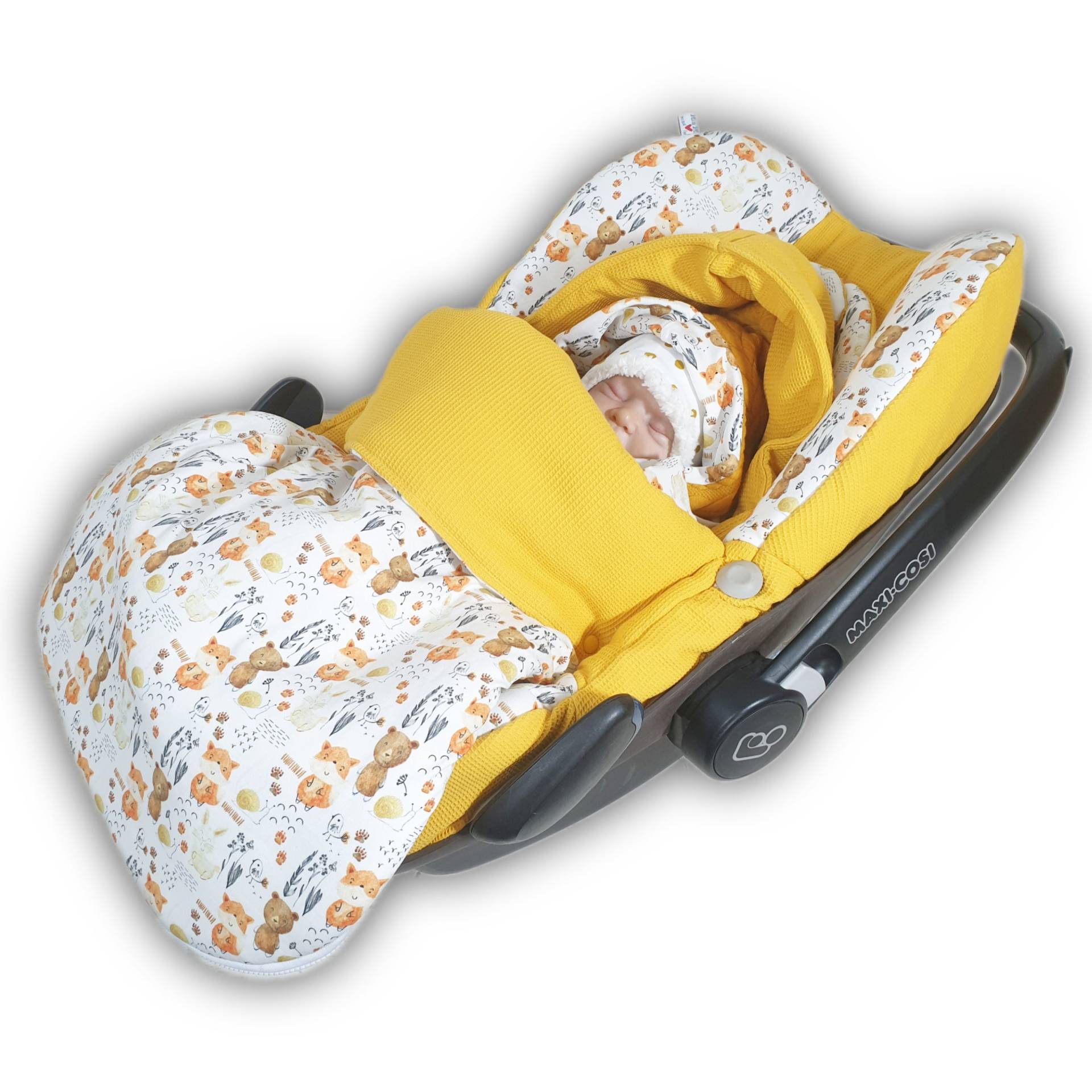 Fußsack Wattiert Für Die Babyschale, .. Kinderwagen Von Atelier Miamia von MiaMiaAtelier