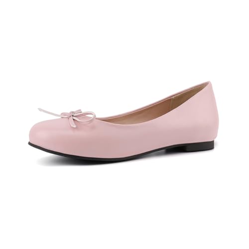 Ballettschuhe Damen Pumps Slip On Flats Shoes Schuhe Formeller Und Leger Stil Mit Runder Spitze Und Schleifendetail Für Täglichen Gebrauch Und Frühjahrsfahrten,Pu pink,39 EU Ballettschuhe Damen Pumps Slip On Flats Shoes Schuhe Formeller Und Leger Stil Mit Runder Spitze Und Schleifendetail Für Täglichen Gebrauch Und Frühjahrsfahrten,Pu pink,39 EU von MiaZane