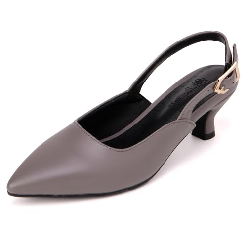 Damen Spitze Zehe Slingback Sandalen Pumps Kleid Abend Court Schuhe Damen Schnallenriemen Kitten Absatz Hochzeitsschuhe Für Alltag Und Büro Große Größen,Charcoal Grey,49 EU Damen Spitze Zehe Slingback Sandalen Pumps Kleid Abend Court Schuhe Damen Schnallenriemen Kitten Absatz Hochzeitsschuhe Für Alltag Und Büro Große Größen,Charcoal Grey,49 EU von MiaZane