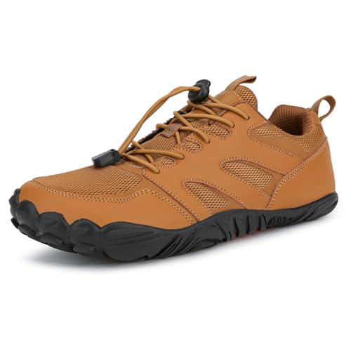 MiaZane Barfuß Aqua Schuhe Herren Damen Fünf Zehen Trail Laufen Trainingsschuhe Outdoor Wandern Wasser Schuhe Leichtgewicht Bequem Schwimmen Tauchen Surfen,Gelb,38 EU von MiaZane