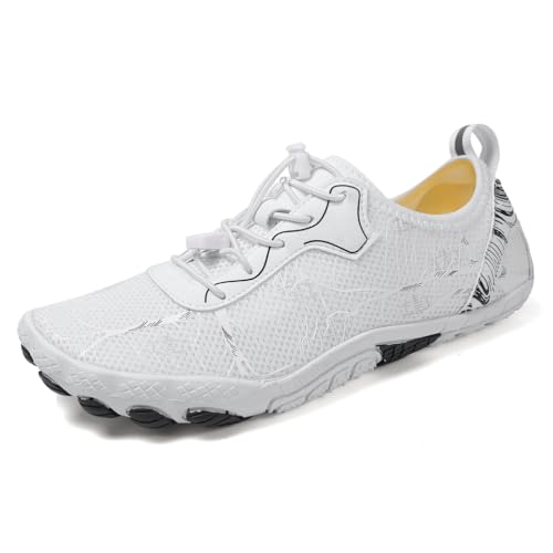 MiaZane Barfuß Schnell Trocknend Wasser Schuhe Herren Damen Mesh Sportlich Aqua Schuhe Schwimmen Strand Trainer für Surf Wandern Bootsurfen Surf Tauchen,Weiß,38 EU MiaZane Barfuß Schnell Trocknend Wasser Schuhe Herren Damen Mesh Sportlich Aqua Schuhe Schwimmen Strand Trainer für Surf Wandern Bootsurfen Surf Tauchen,Weiß,38 EU von MiaZane