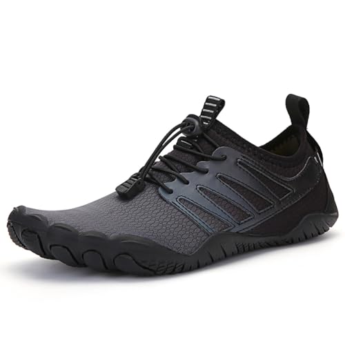 MiaZane Wasserschuhe Schnell Trocknende Atmungsaktive Mesh-Aqua-Turnschuhe Mit Drainage Für Frauen Männer Löcher Klettverschluss Schwimmen & Strand Waten Anti-Rutsch-Sohle,A023black,38 EU MiaZane Wasserschuhe Schnell Trocknende Atmungsaktive Mesh-Aqua-Turnschuhe Mit Drainage Für Frauen Männer Löcher Klettverschluss Schwimmen & Strand Waten Anti-Rutsch-Sohle,A023black,38 EU von MiaZane