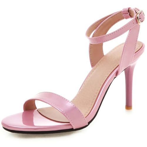Stiletto Sandalen Für Damen Mit Riemchen Absätzen Und Knöchelverschluss Offene Zehen Abendsandalen Für Sommerhochzeit Und Cocktailparty Stilvolles Und Minimalistisches Design,Rosa,36 EU Stiletto Sandalen Für Damen Mit Riemchen Absätzen Und Knöchelverschluss Offene Zehen Abendsandalen Für Sommerhochzeit Und Cocktailparty Stilvolles Und Minimalistisches Design,Rosa,36 EU von MiaZane