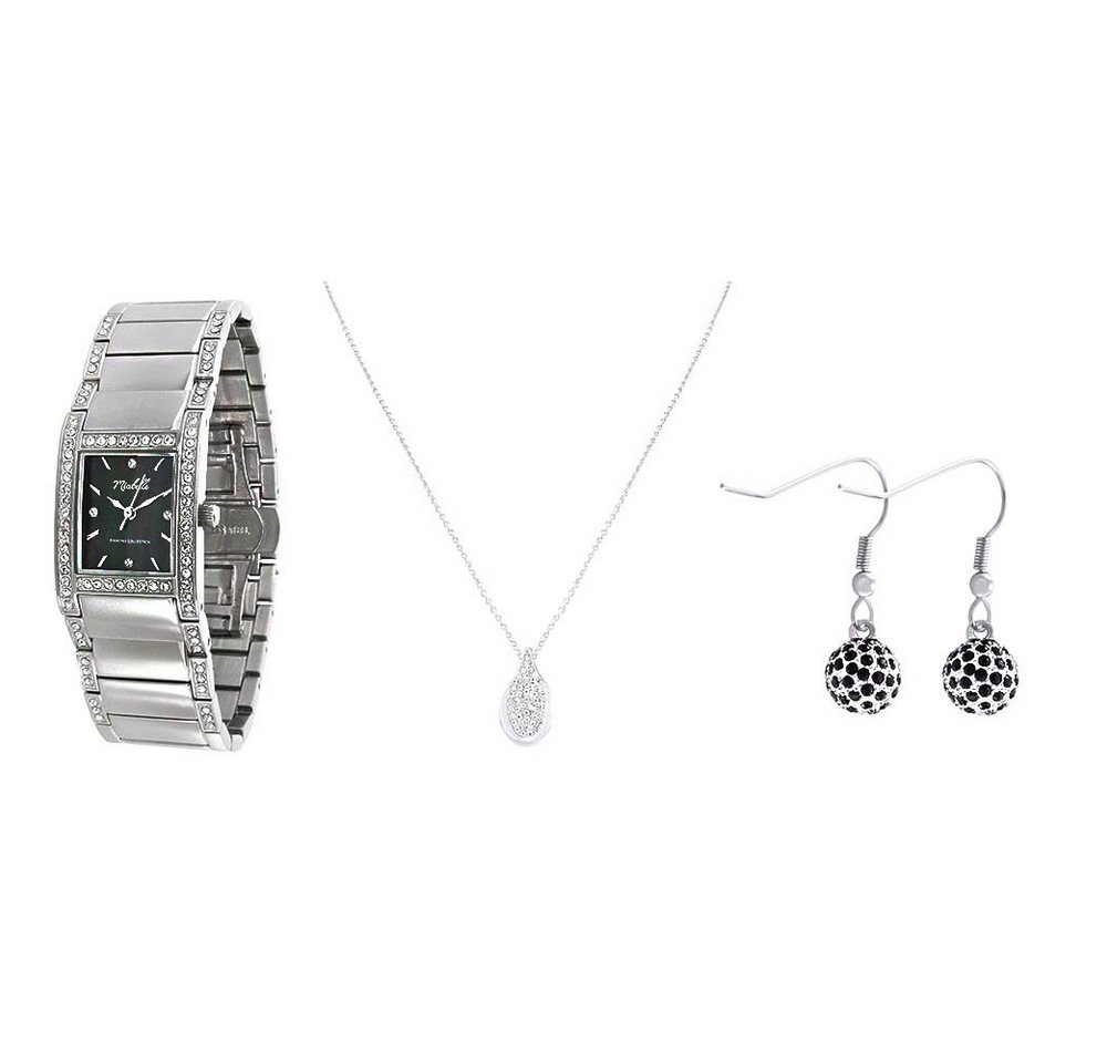 Miabelle Schmuckset Aufreizendes Diamantschmuck-Set Uhr Halskette und von Miabelle