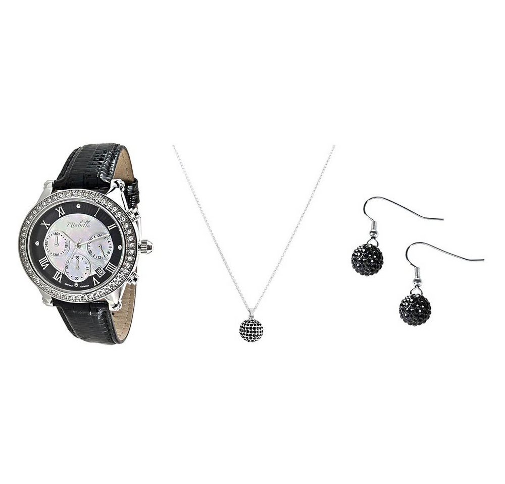 Miabelle Schmuckset Wunderschönes Diamantschmuck-Set Uhr Halskette un von Miabelle