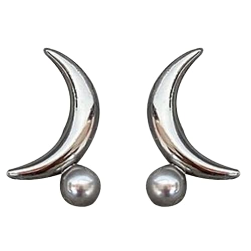 1 Paar baumelnde Ohrringe mit Nischen-Design, lange Perlen, Schleife, süßer Ohrringe, all-Matched Temperament-Schmuck für Frauen und Mädchen, Zink von Miaelle